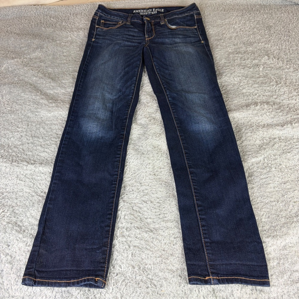 American Eagle Outfitters Skinny Jeans Dark Wash Denim Womens 6 Regular